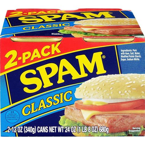 calories in spam|Calories in Spam Original Luncheon Meat, canned 